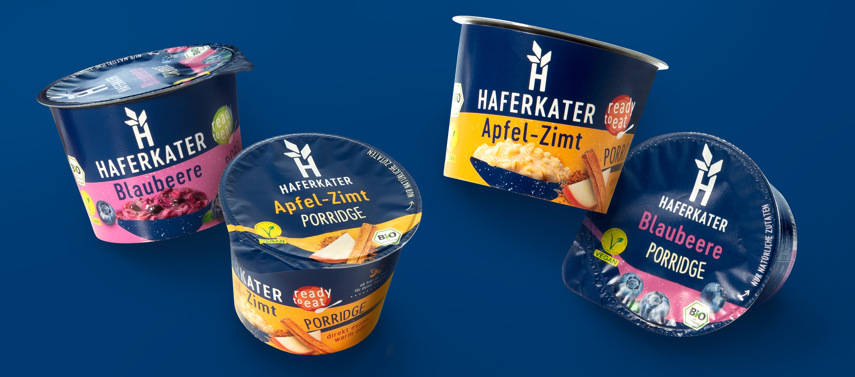 Packaging Haferkater Porridges